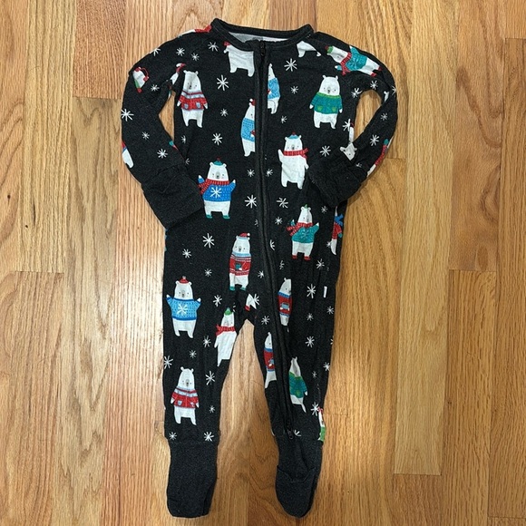 Little Sleepies Sold Out Limited Edition Polar Bear Print Zippered Sleeper 3-6M - Picture 1 of 5